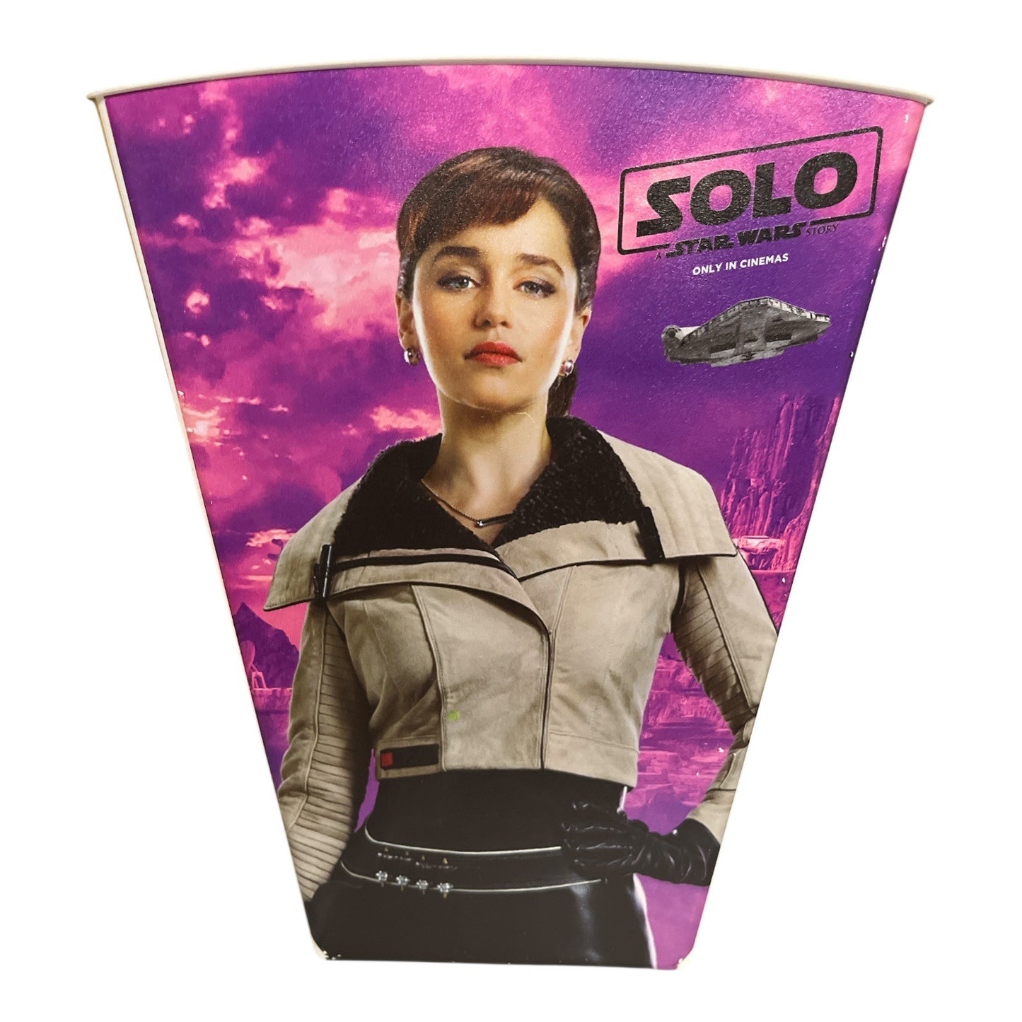 Solo: A Star Wars Story Collectible Movie Theater Popcorn Bucket – Han, Chewbacca, Lando, Qi'ra – 2018 Promo