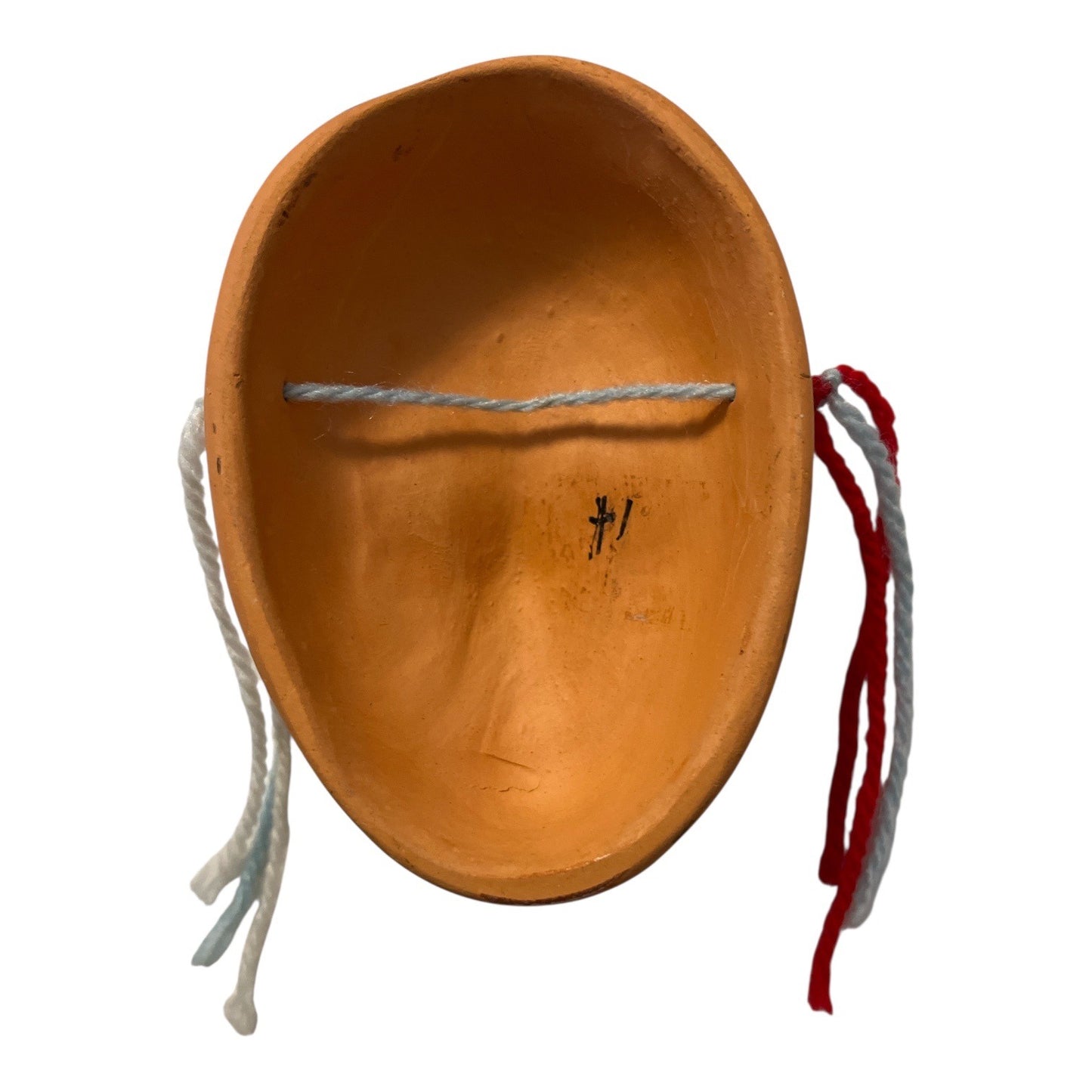 Punta Cana Hand Painted Clay Face Mask Miniature Wall Hanging