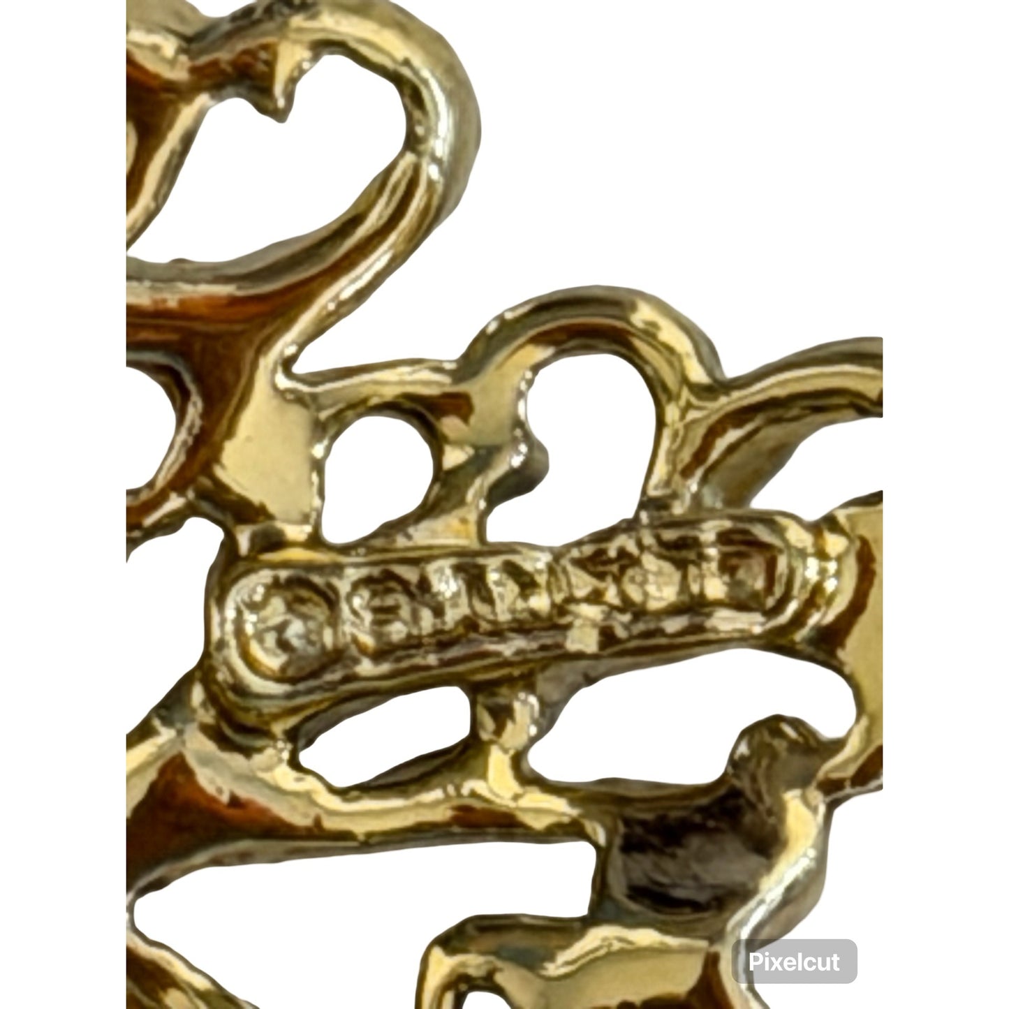 Vintage Gerry’s Gold Tone Filigree Snowflake Brooch Holiday Pin