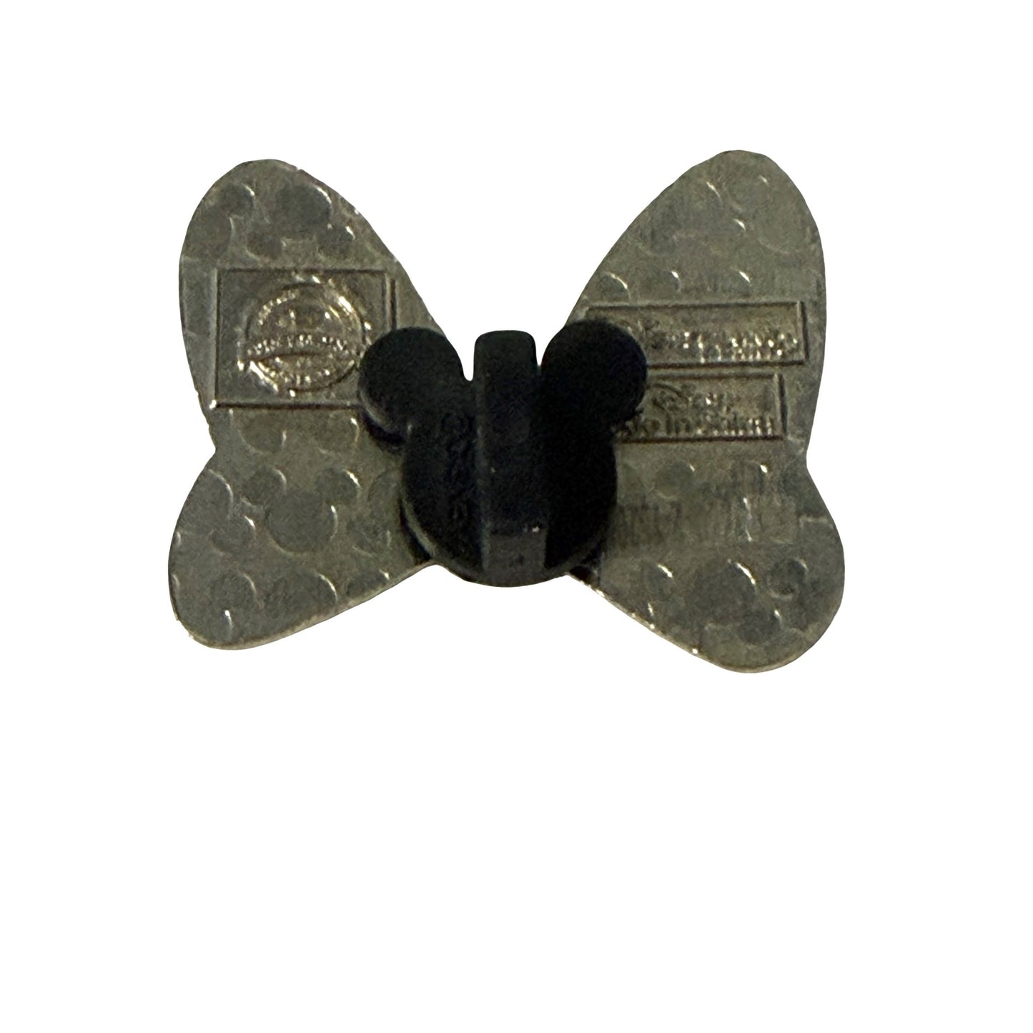 Disney Parks Minnie Mouse Union Jack Bow Tie Pin Red White Blue Glitter