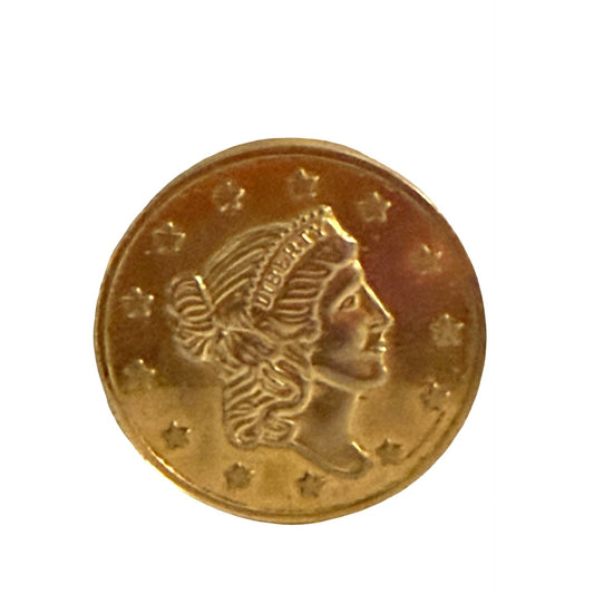 1776-1976 United States Bicentennial Liberty Head Commemorative Token Brass Medal