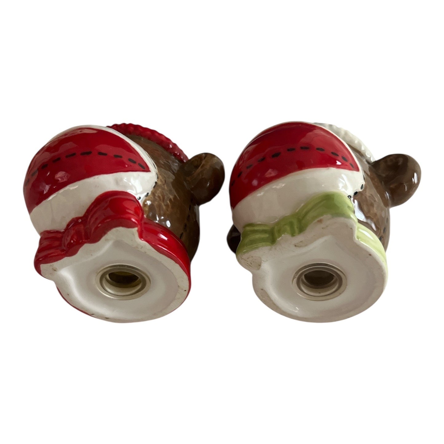 Cracker Barrel Sock Monkey Salt & Pepper Shakers – Handmade Christmas – 2005 Era