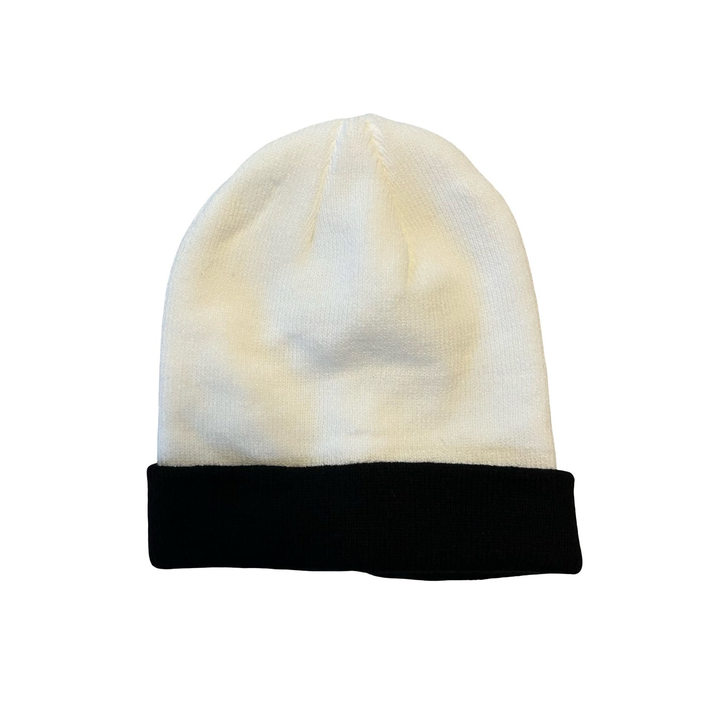 Disney Nightmare Before Christmas Beanie Hat Black White Knit Jack Skellington Goth Winter Cap