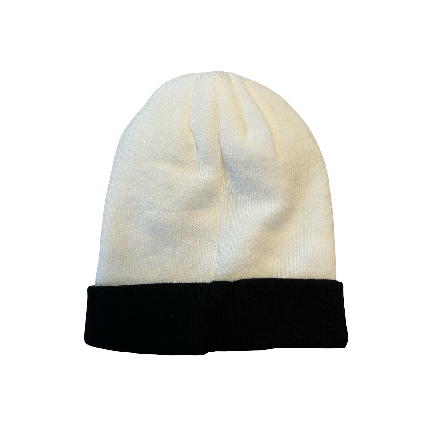 Disney Nightmare Before Christmas Beanie Hat Black White Knit Jack Skellington Goth Winter Cap