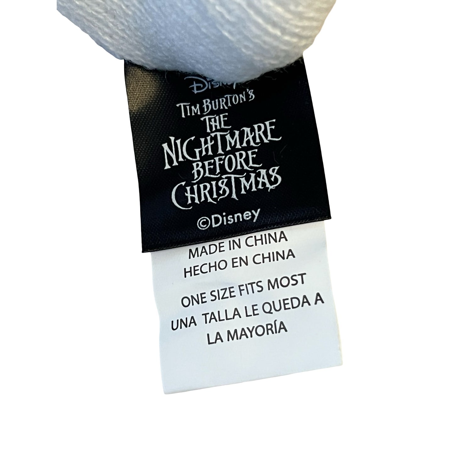 Disney Nightmare Before Christmas Beanie Hat Black White Knit Jack Skellington Goth Winter Cap