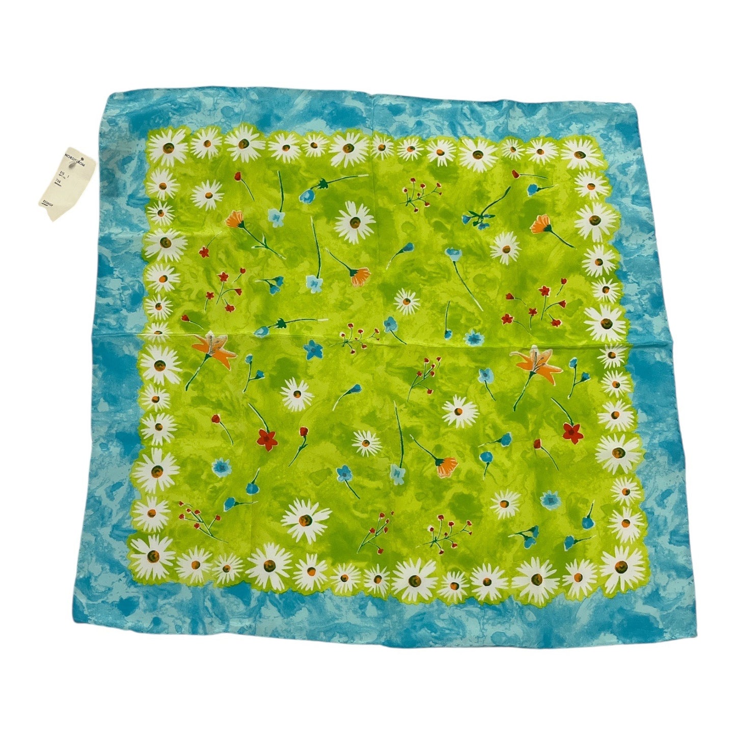 Preview Collection Italian Silk Scarves Set of 2 Daisy Floral Square 19" Nordstrom