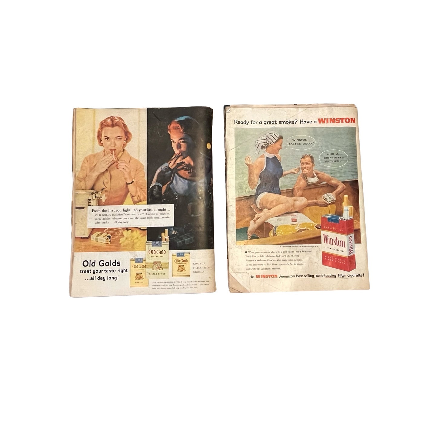 Vintage 1950s Magazine Slavery Feature Eisenhower Adlai Political Issue Mid Century Ads Cadillac Rexall Americana