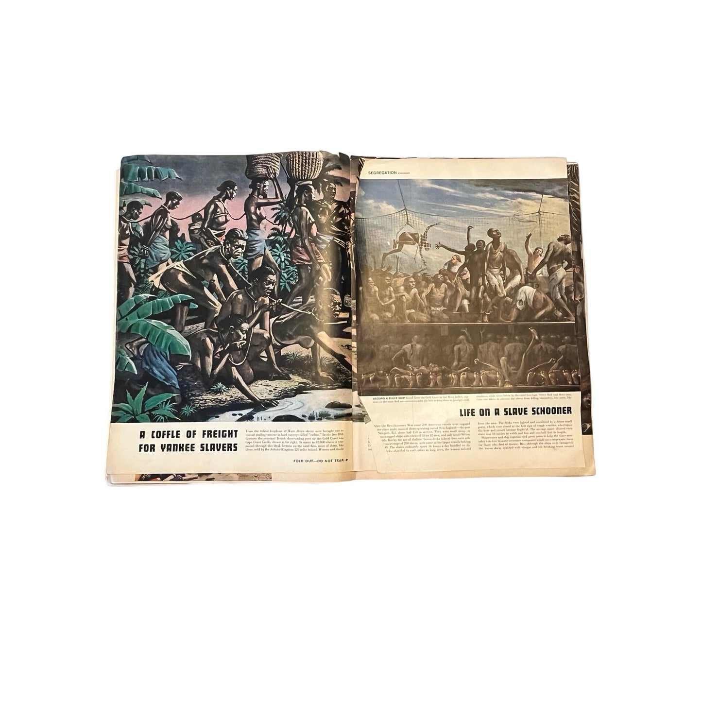 Vintage 1950s Magazine Slavery Feature Eisenhower Adlai Political Issue Mid Century Ads Cadillac Rexall Americana