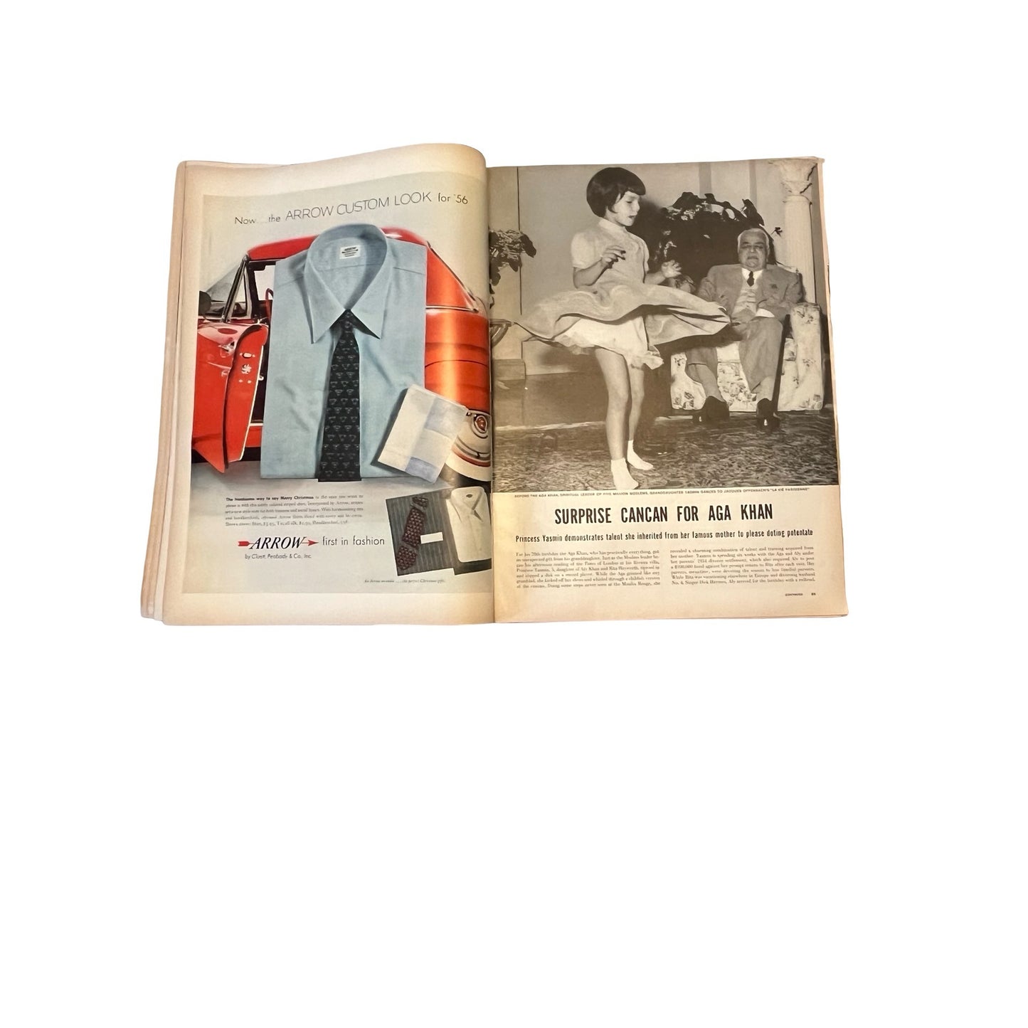 Vintage 1950s Magazine Slavery Feature Eisenhower Adlai Political Issue Mid Century Ads Cadillac Rexall Americana