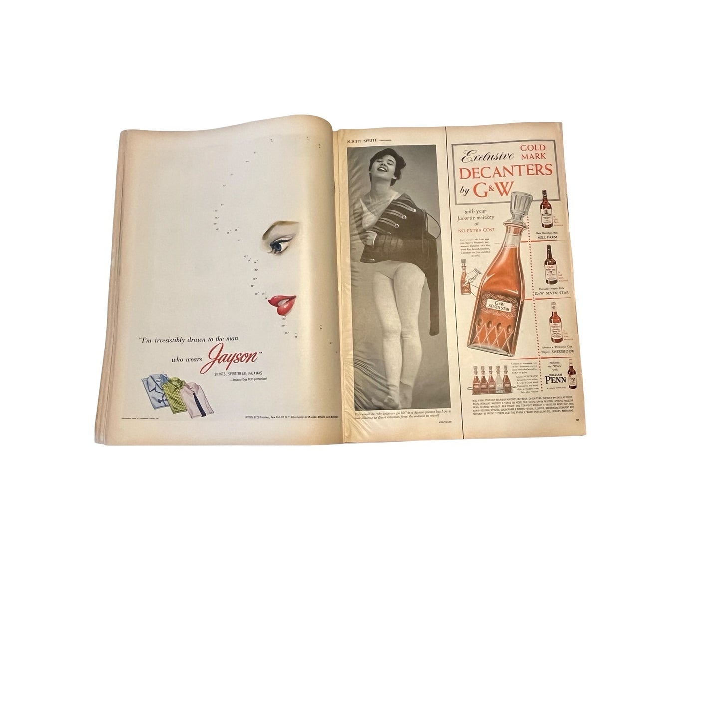 Vintage 1950s Magazine Slavery Feature Eisenhower Adlai Political Issue Mid Century Ads Cadillac Rexall Americana