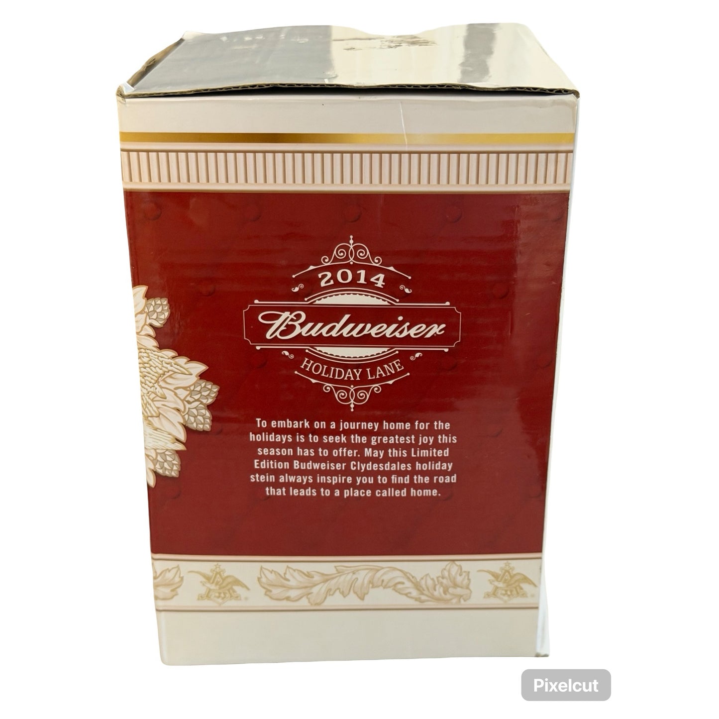 2014 Budweiser Holiday Stein Clydesdales Beer Mug w Box COA Anheuser Busch