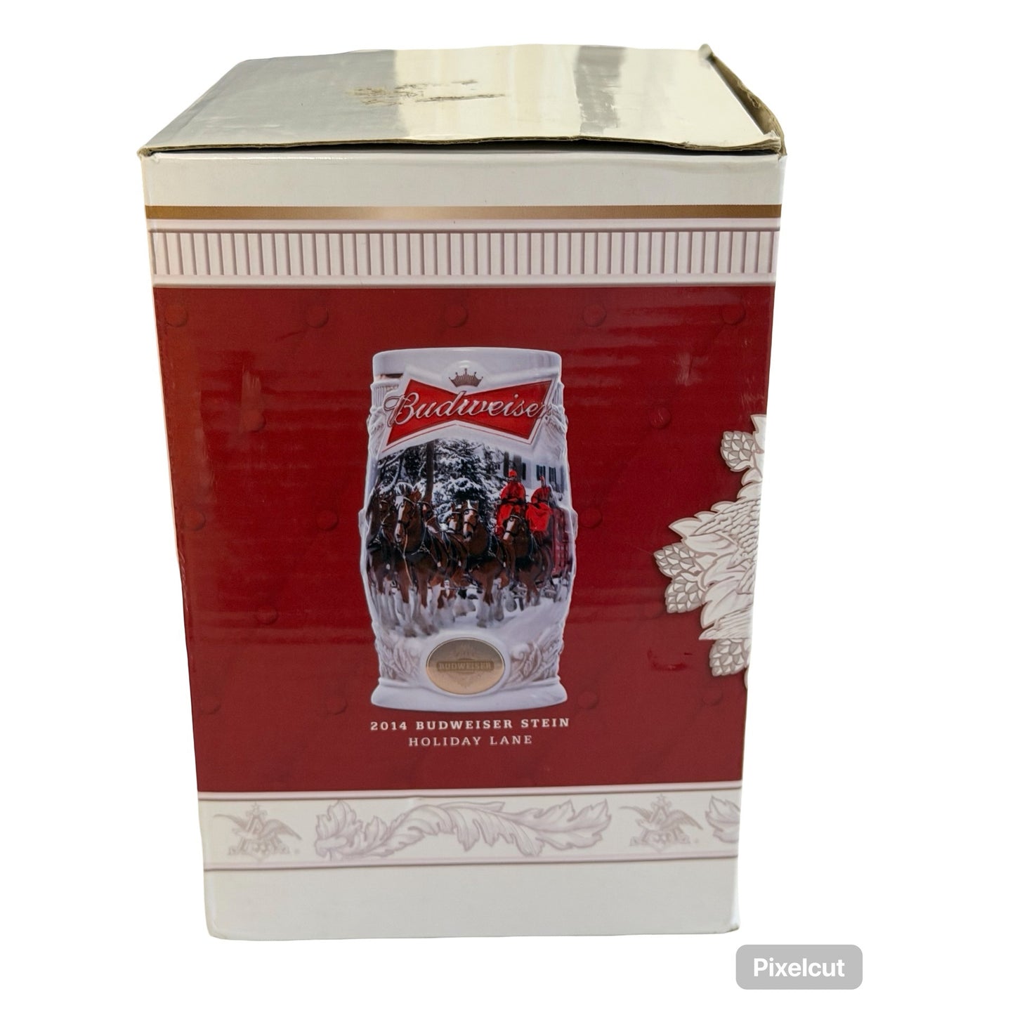 2014 Budweiser Holiday Stein Clydesdales Beer Mug w Box COA Anheuser Busch