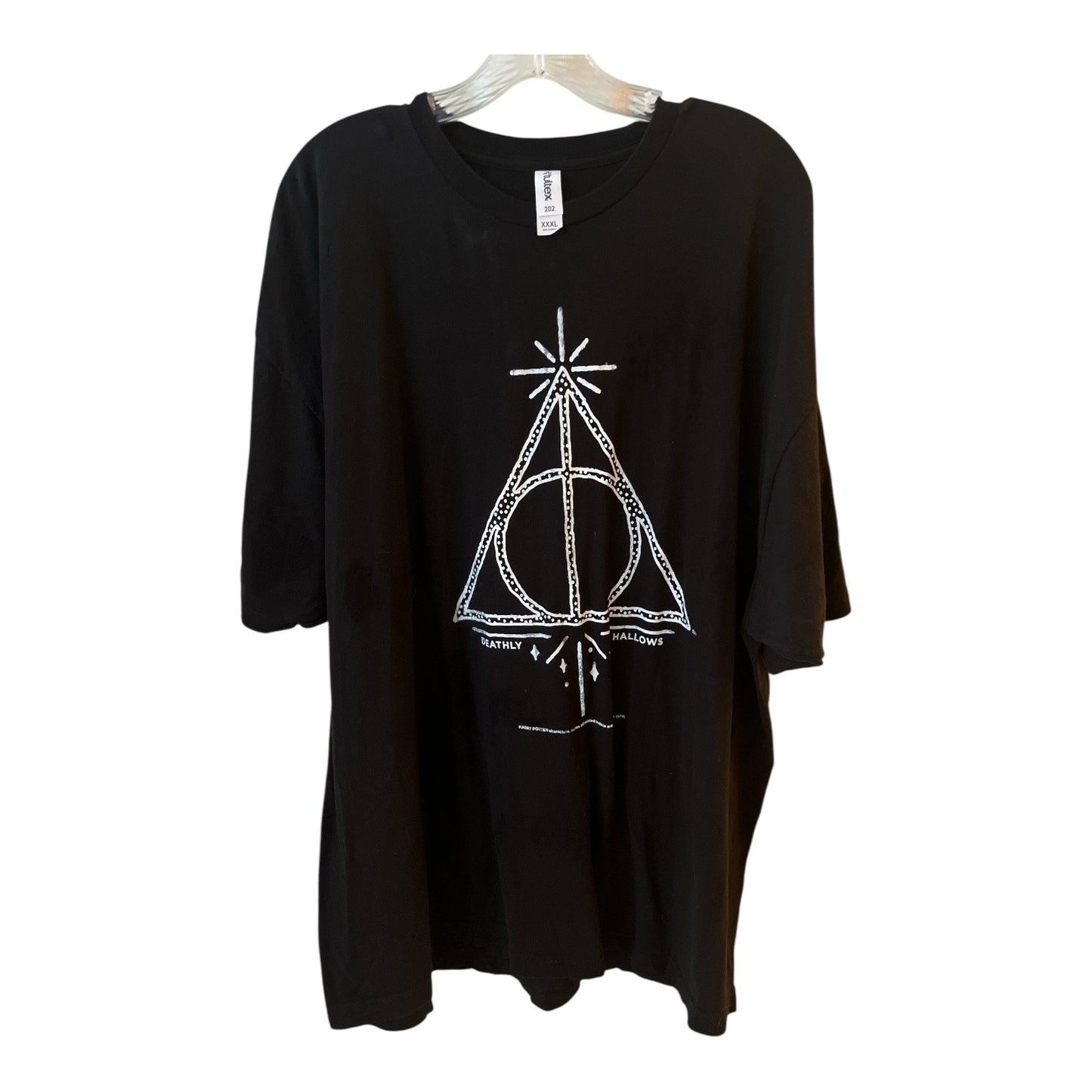 Deathly Hallows Symbol T Shirt XXXL Tultex Black Graphic Tee Wizard Fantasy Theme