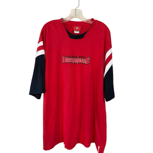 Vintage Y2K Tampa Bay Buccaneers VF Imagewear XL Colorblock Football Shirt