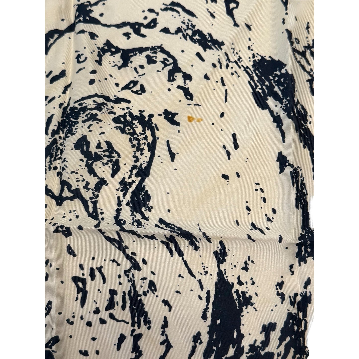 Vera Neumann Abstract Blue White Silk Scarf Signed Vera 24 Inch Square