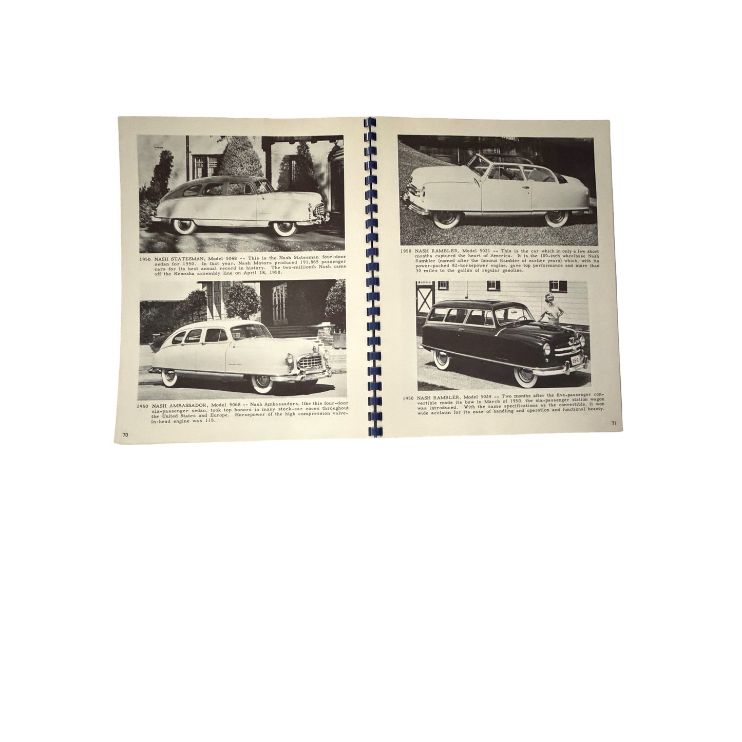 Nash Family Album Fourth Printing Pictorial Roll Call Since 1902 Nash Motors AMC Vintage Booklet