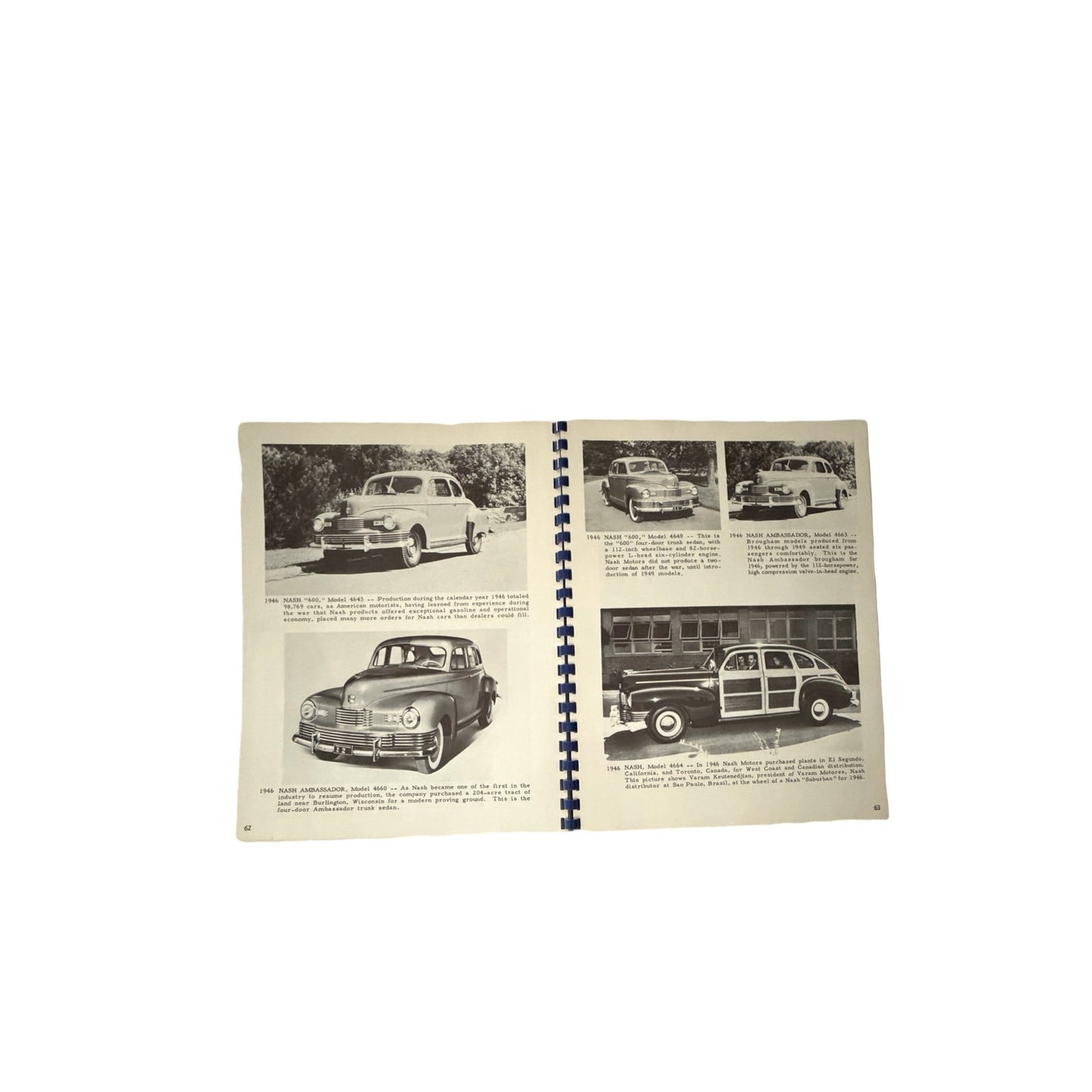 Nash Family Album Fourth Printing Pictorial Roll Call Since 1902 Nash Motors AMC Vintage Booklet