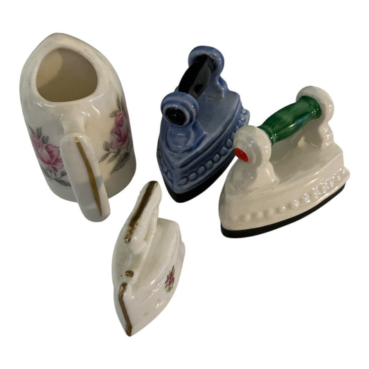 Vintage Goebel Porcelain Miniature Irons & More – West Germany Collectible Figurines
