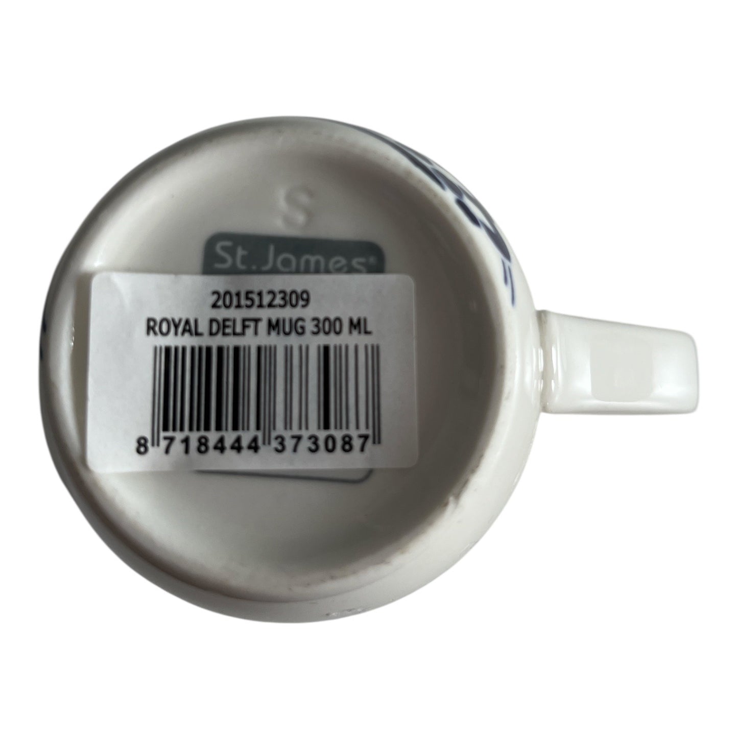 Royal Delft Blue Floral Mug 300 ml St. James White & Cobalt Porcelain VTG