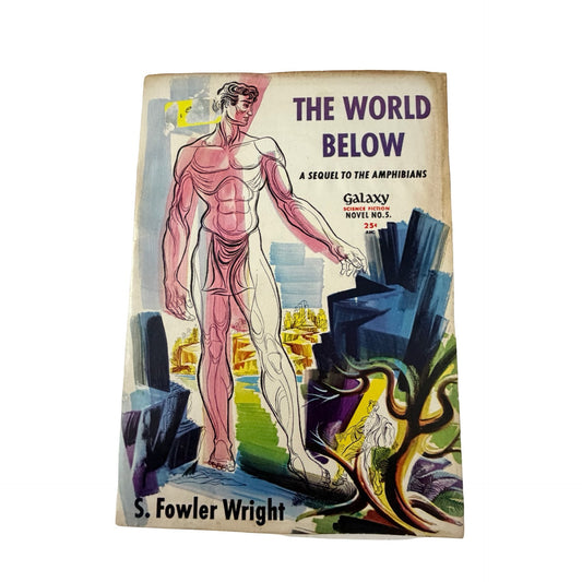 Vintage Galaxy Science Fiction Novel No. 5 The World Below by S. Fowler Wright 1949 Paperback