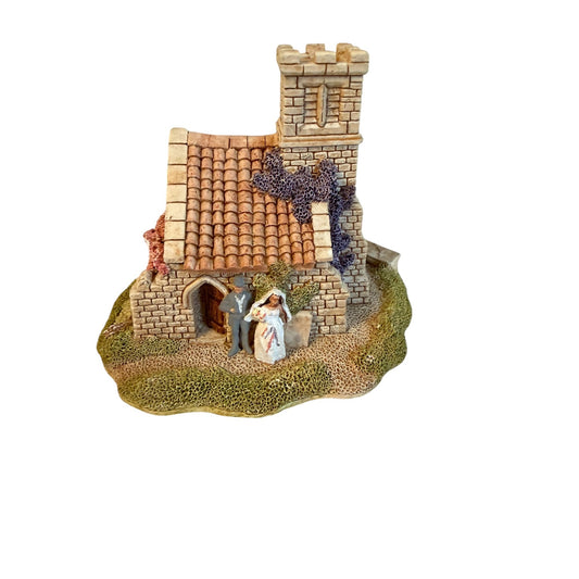 Vintage 1992 Lilliput Lane Wedding Bells Church Figurine English Collection North