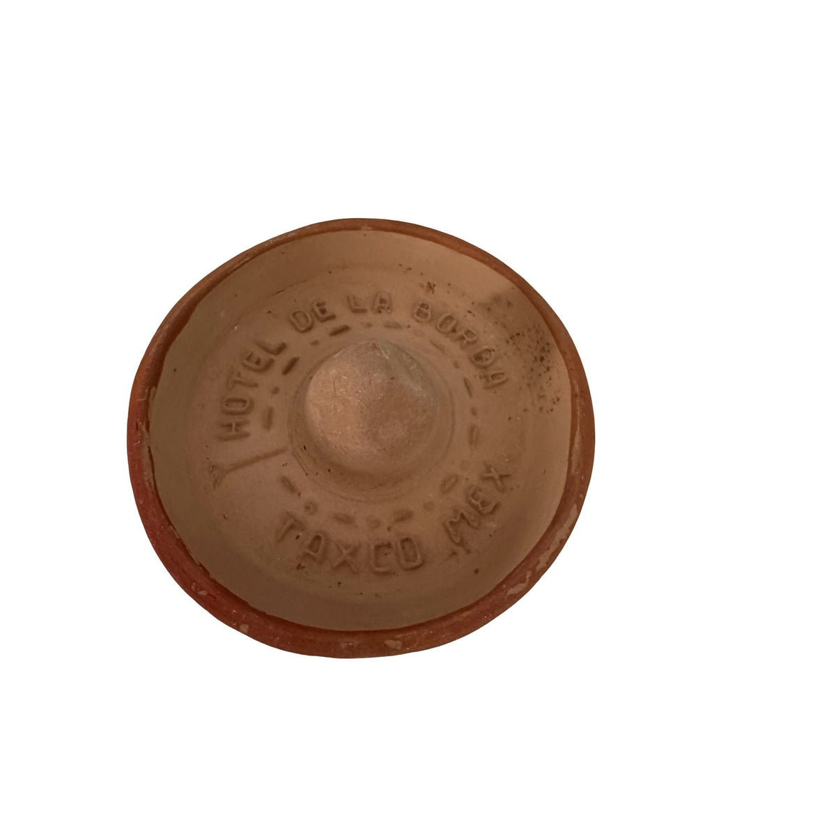 Vintage 1950s Hotel De La Borda Taxco Mexico Pottery Sombrero Souvenir Dish 4”