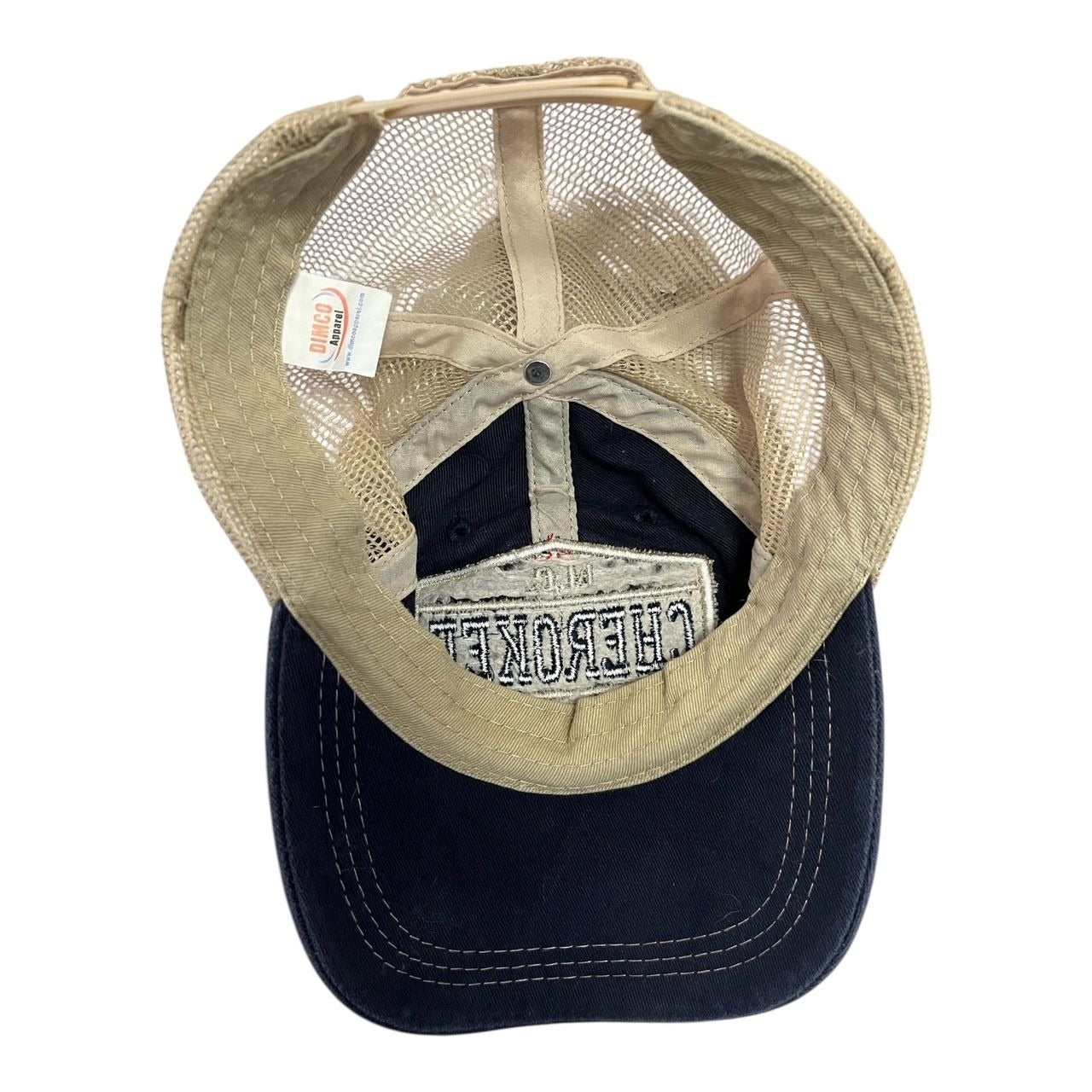 Dimco Apparel Cherokee Nation NC Trucker Hat Tan Mesh Snapback Baseball Cap