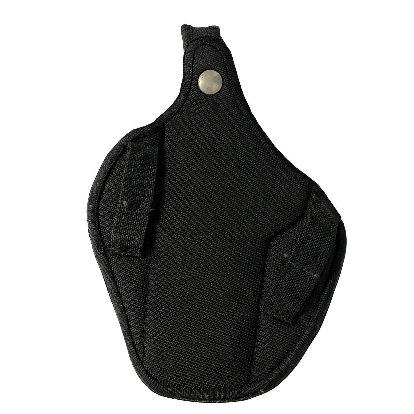 Vintage Nylon Gun Holster Black Soft Case Snap Closure 9.5x6.5