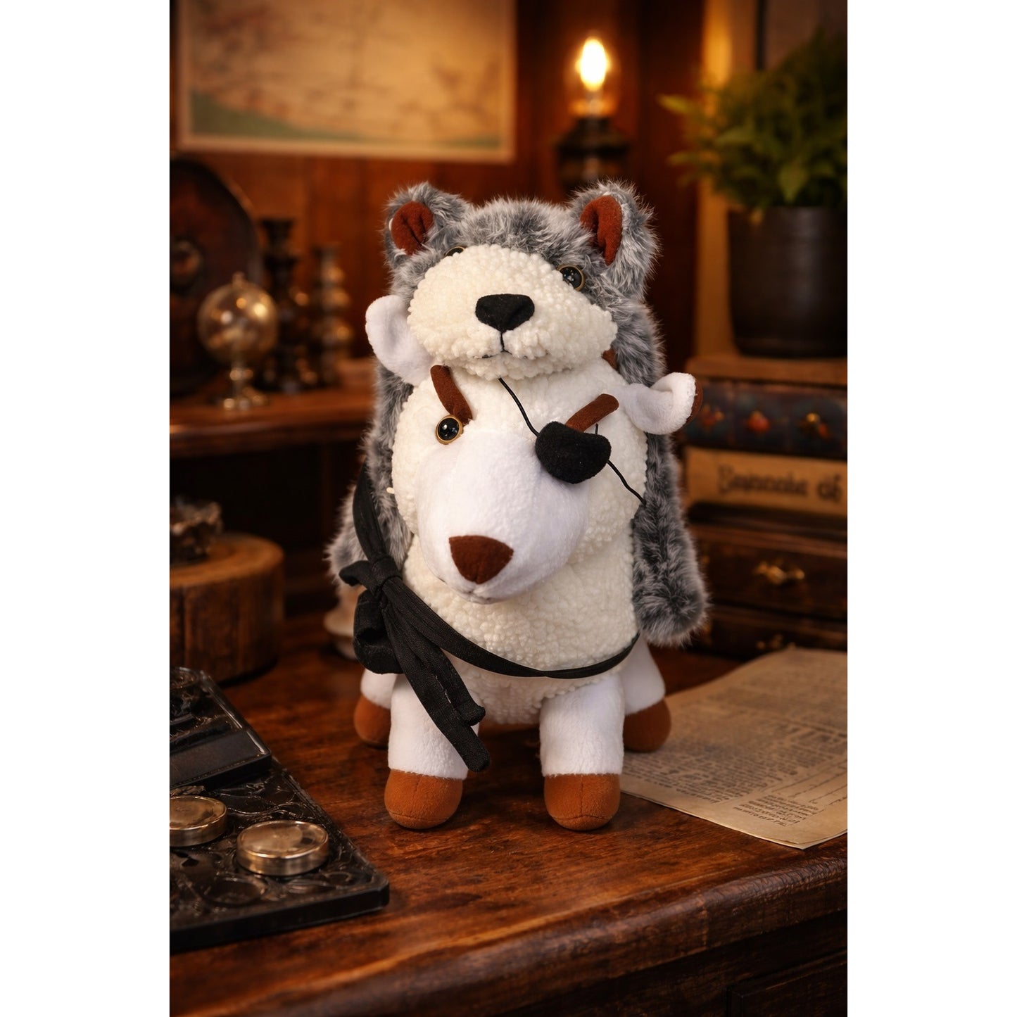 Monty Python Killer Sheep Plush 10” Toy Vault 2002 Wolf in Sheep Clothing Y2K