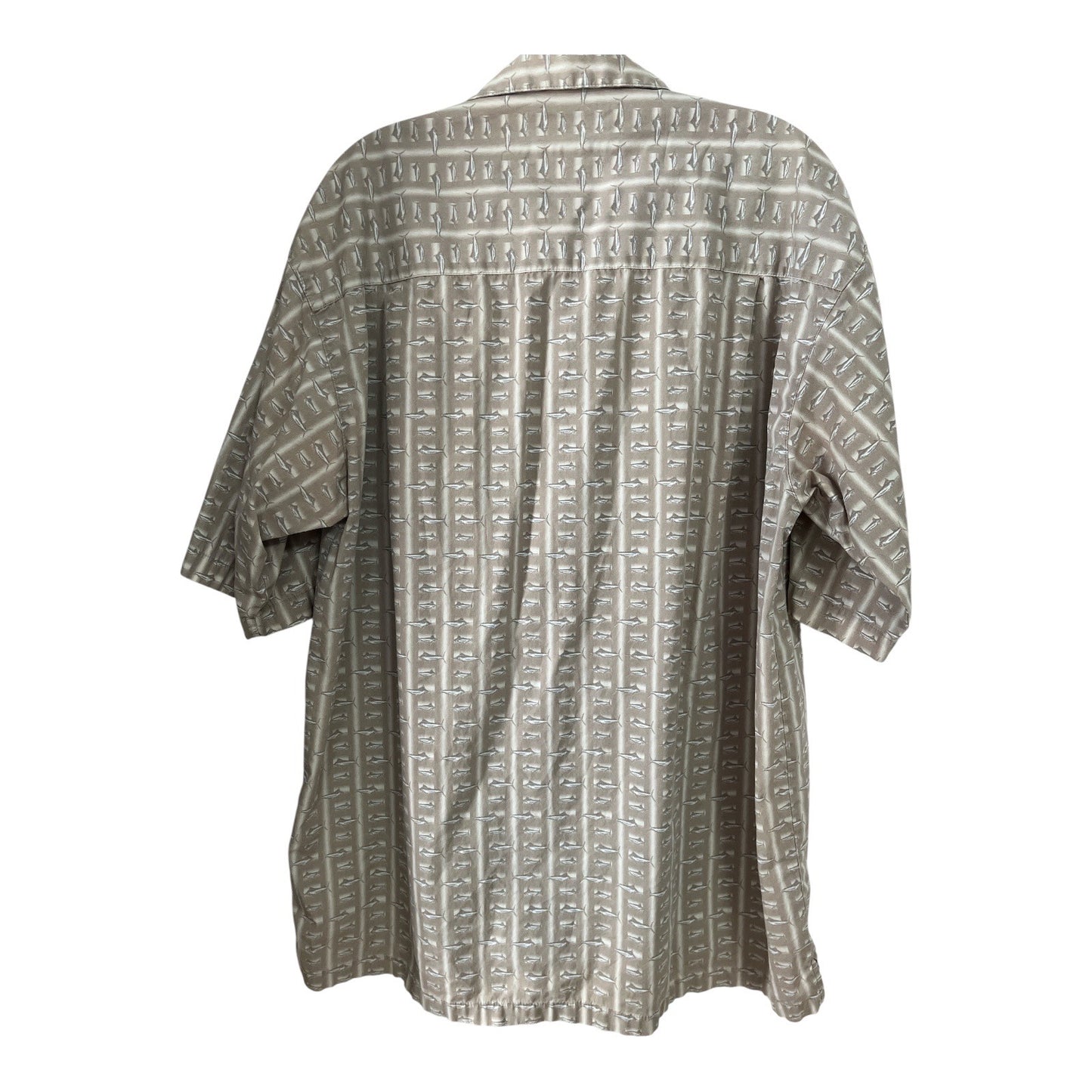 Vtg Columbia Sportswear Men’s Short Sleeve Fishing Shirt – Allover Fish Print  L