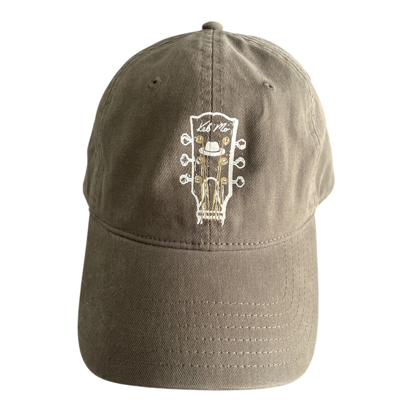 Keb’ Mo’ Khaki Cotton Baseball Cap Guitar Headstock Logo Adjustable OTTO Hat