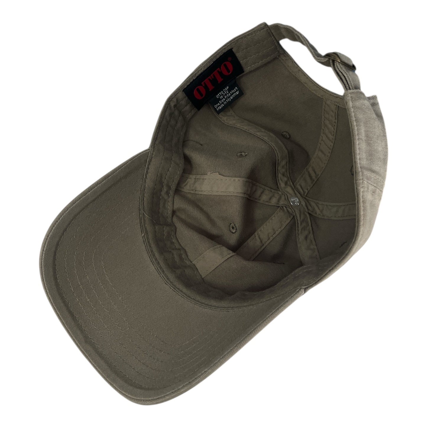 Keb’ Mo’ Khaki Cotton Baseball Cap Guitar Headstock Logo Adjustable OTTO Hat