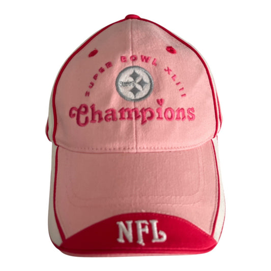 Pittsburgh Steelers Super Bowl XLIII Champions Pink NFL Adjustable Ball Cap