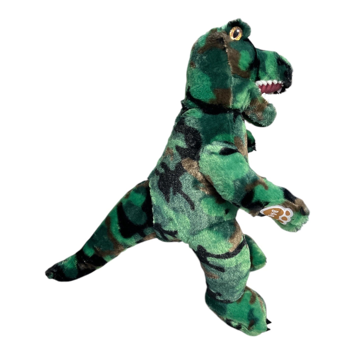 Build-A-Bear Dinosaur Plush – 18" T-Rex in Green Camouflage