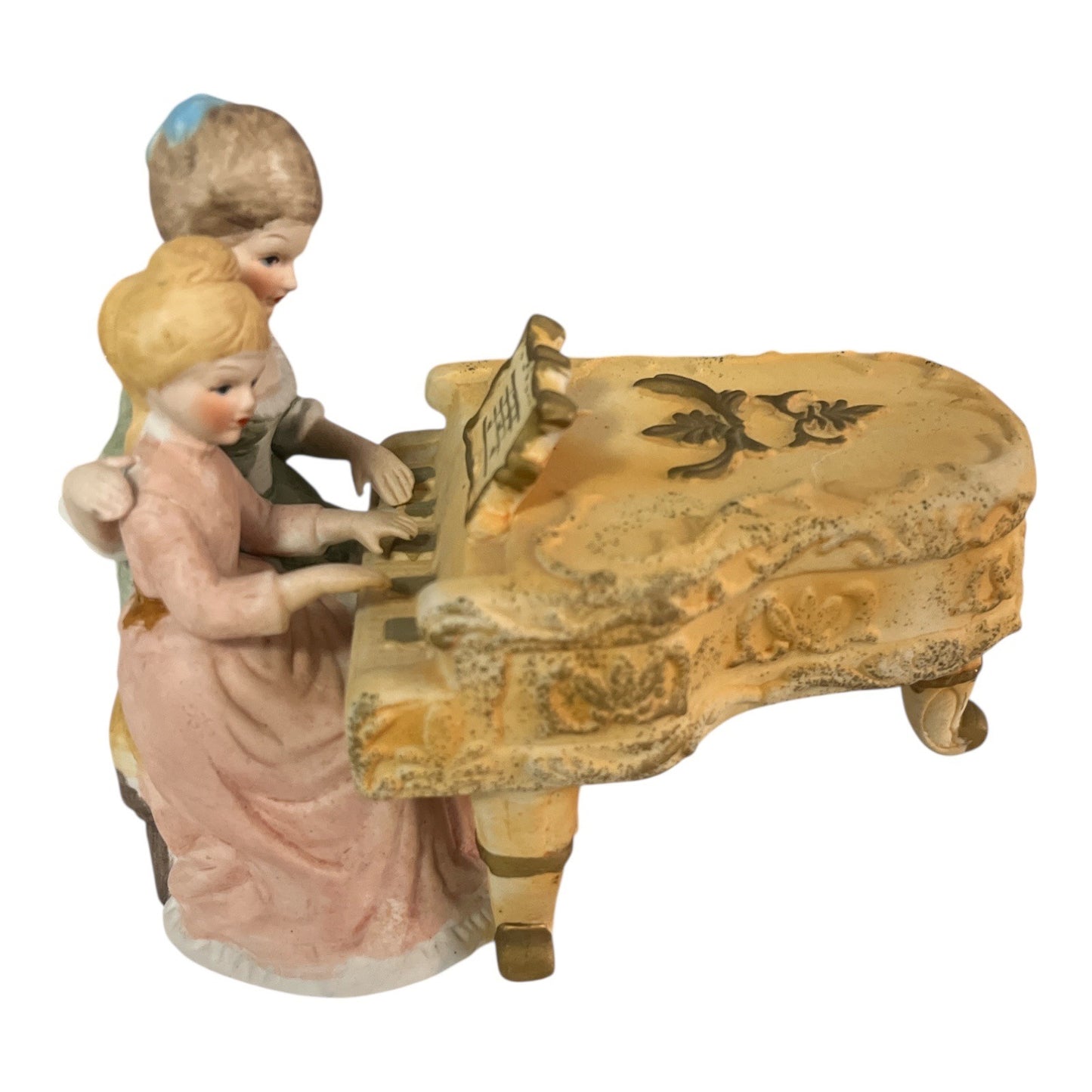 Vintage Ardalt Piano Playing Children Figurine Art Ware Japan Style 7x6x4