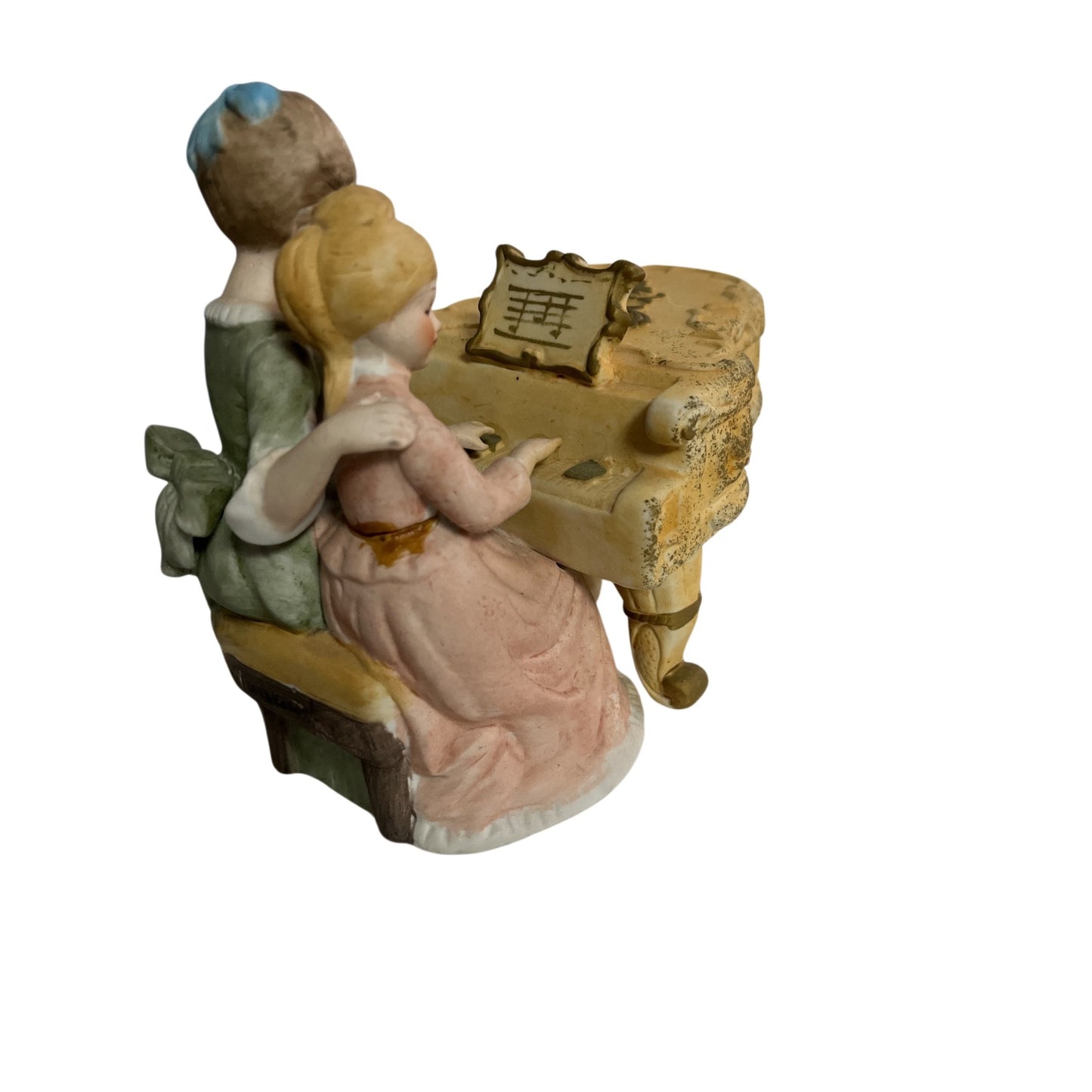 Vintage Ardalt Piano Playing Children Figurine Art Ware Japan Style 7x6x4