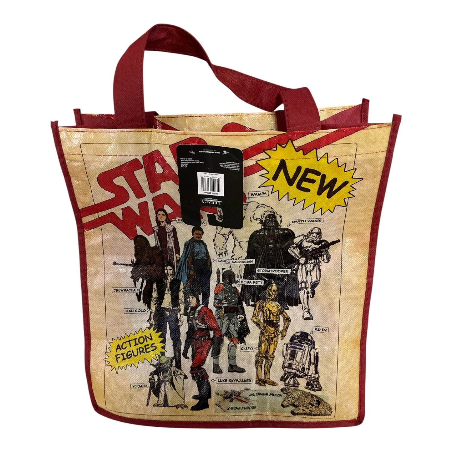 Star Wars Action Figures Comic Style Tote Bag – Legacy Licensing Partners NWT