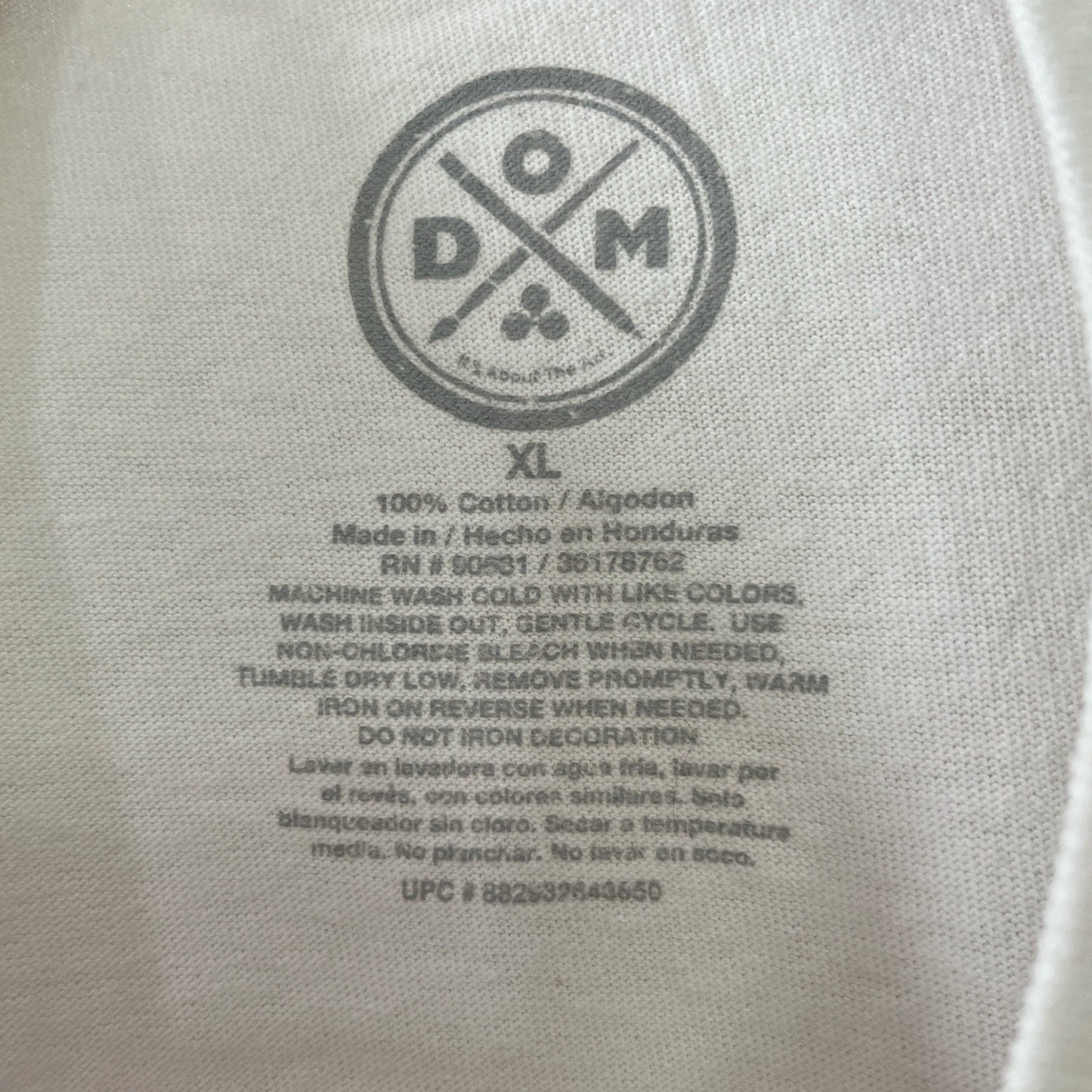 DOM “See The Good In All Things” Graphic T-Shirt Men’s Size XL – Mushrooms & Butterflies