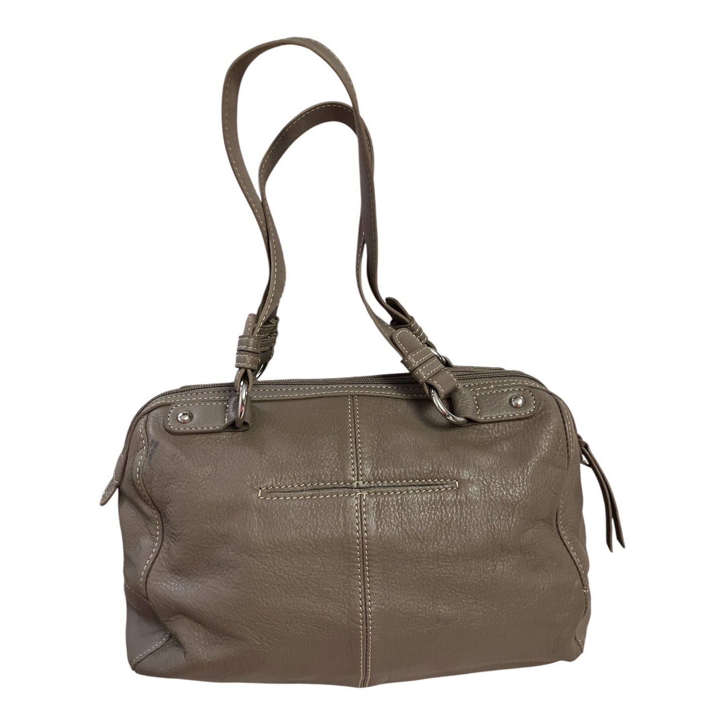 The Sak Leather Satchel – Portobello Taupe – Double Strap Handbag