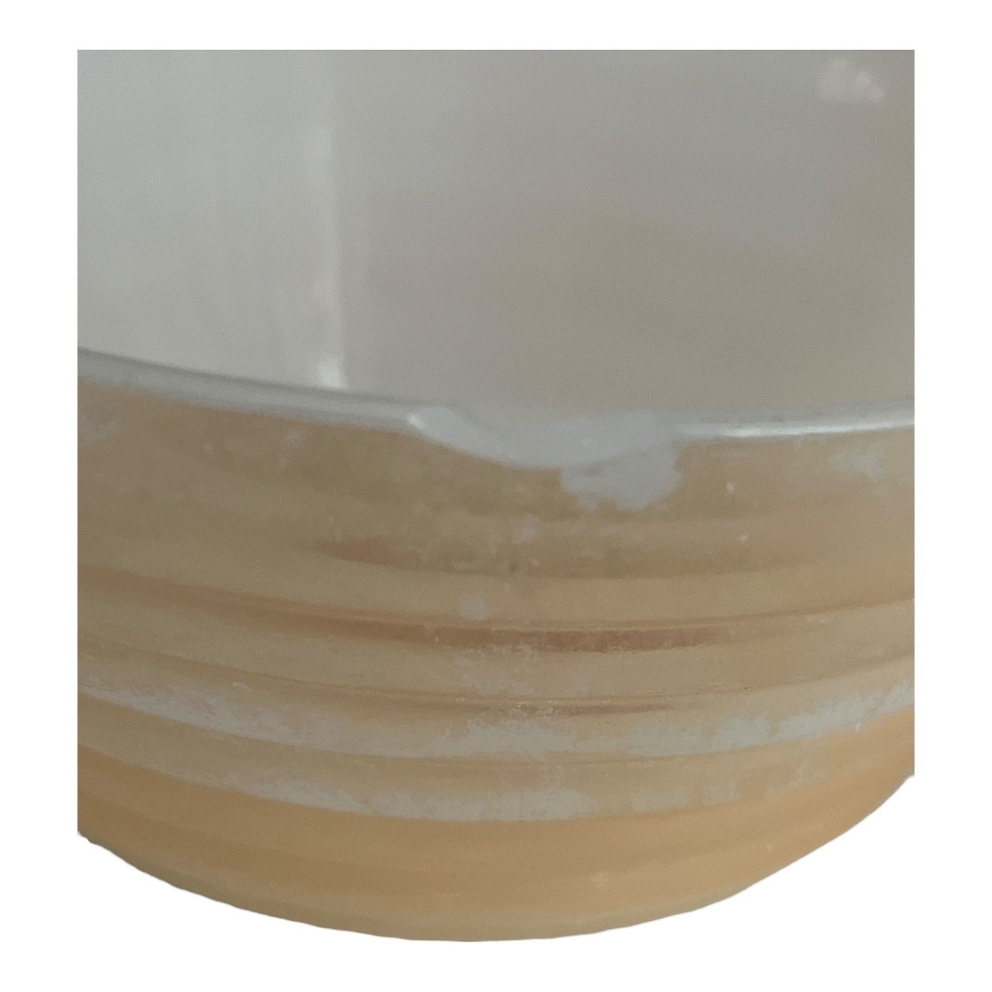 Mid Century Fire-King Peach Lustre Beehive Soup Bowls and Custard Cups Set