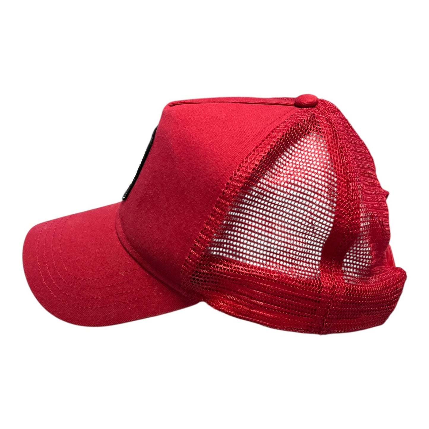 Red Trucker Hat with Mickey Mouse Patch – Japanese Text “Make It Impossible”