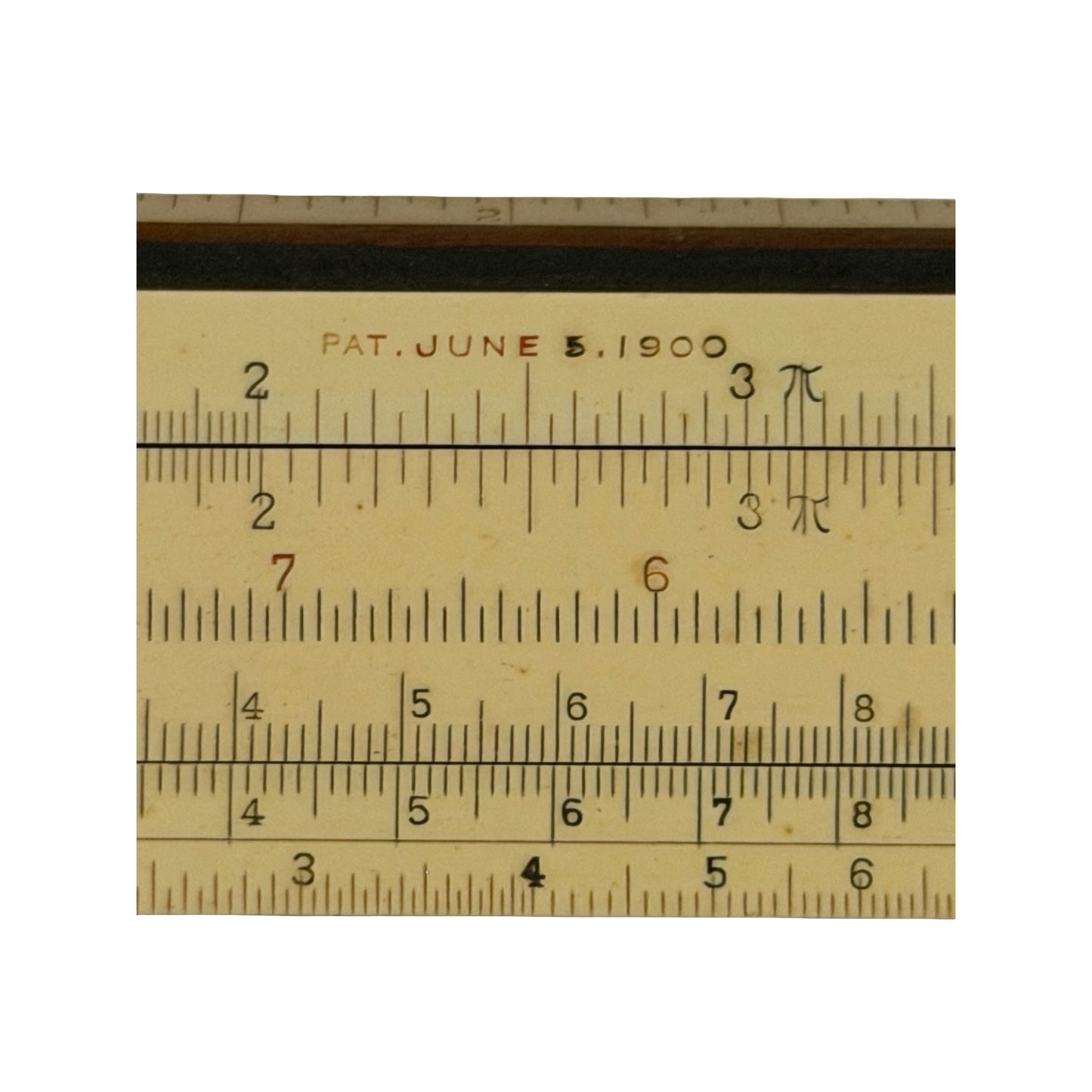 Vintage Keuffel & Esser K&E Pocket Slide Rule No. 4053-3 w Leather Case
