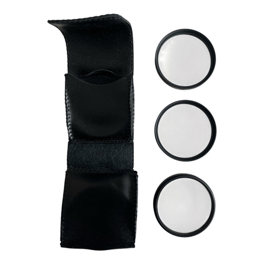Vintage Hoya Filter Set 3 Camera Lens Filters with Original Leather Case