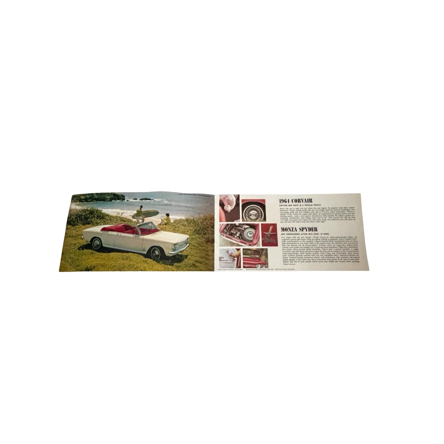1964 Chevrolet Corvair Sales Brochure Original GM Dealer Catalog Monza Spyder