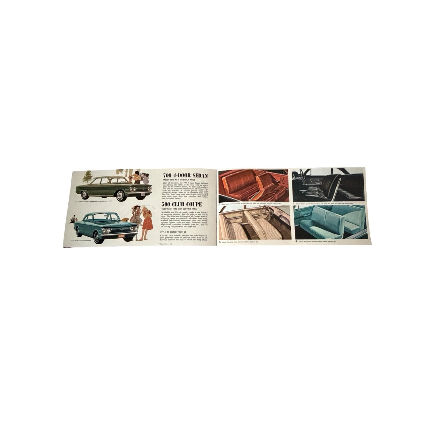 1964 Chevrolet Corvair Sales Brochure Original GM Dealer Catalog Monza Spyder