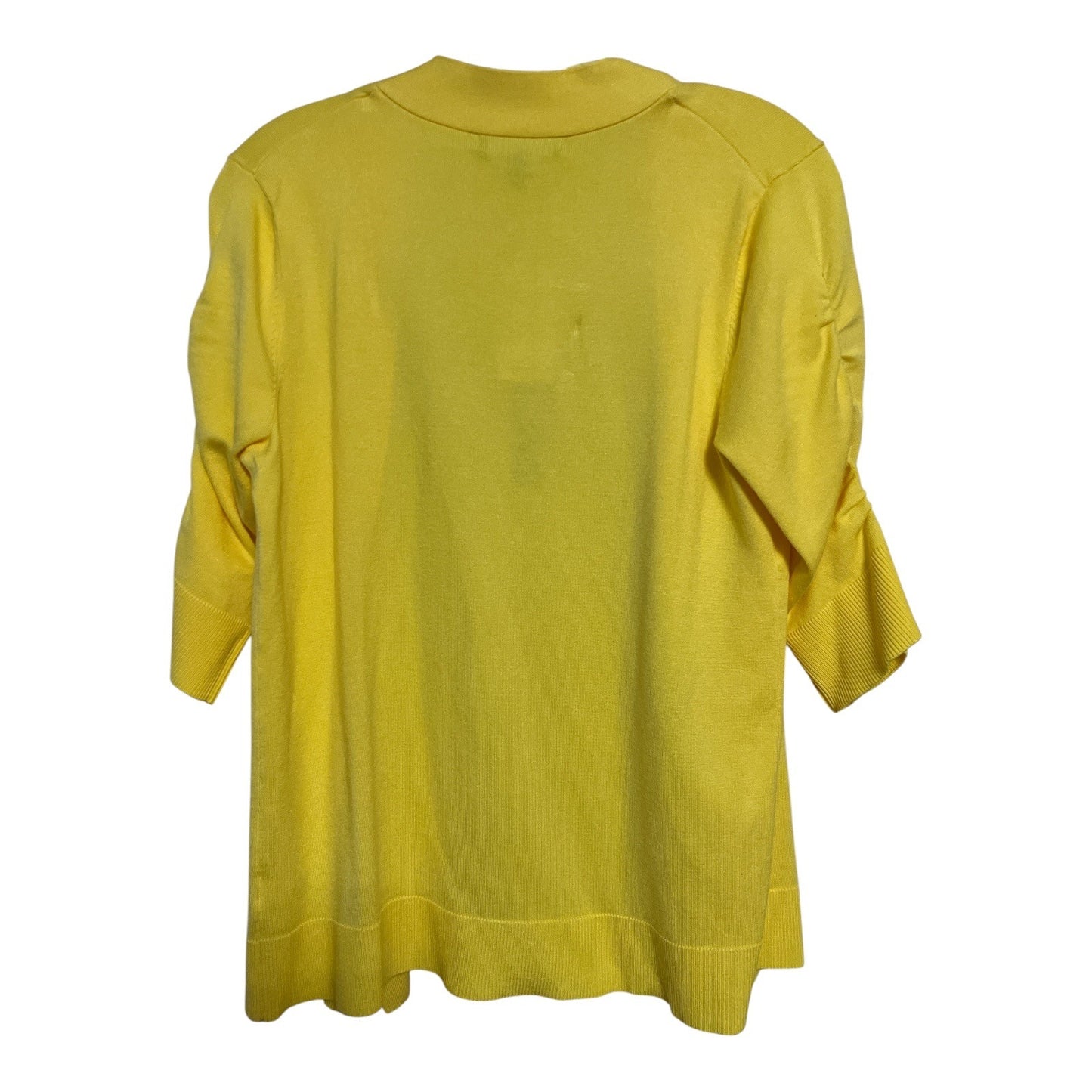 Cable & Gauge Yellow Open Front Cardigan – Women’s XL – NWT – Stein Mart Exclusive
