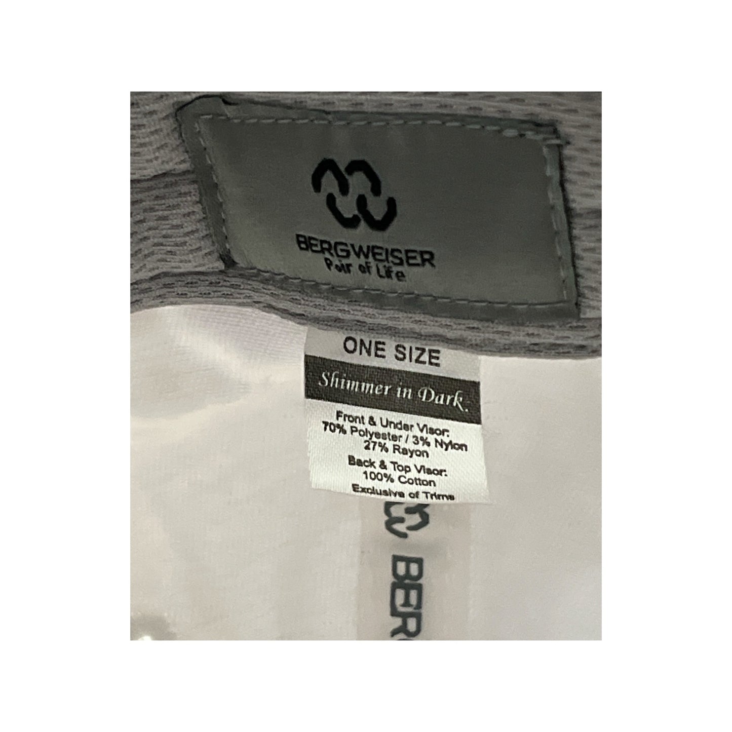 Y2K Bergweiser Dog Print Baseball Cap Pink Cream One Size Adjustable