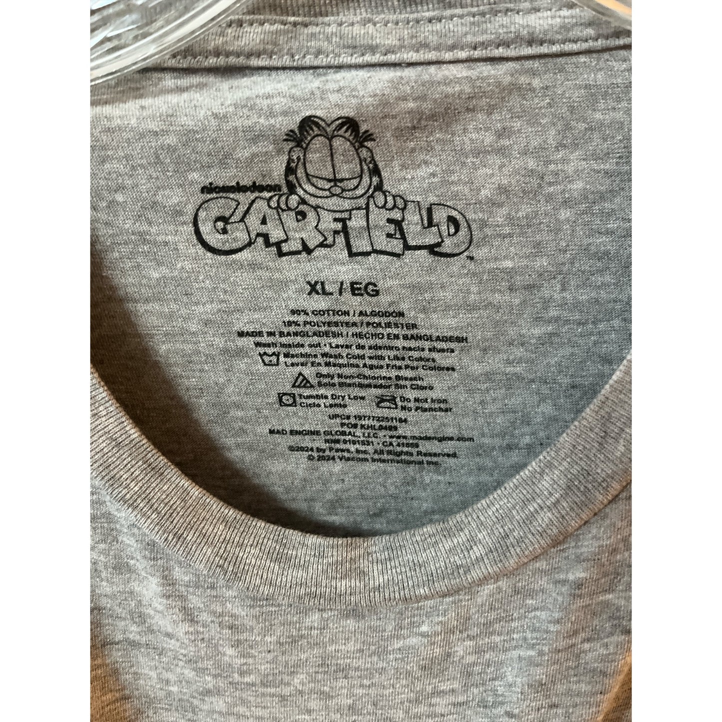 Garfield “Slacker” Graphic T-Shirt – Size XL – Nickelodeon – 2021