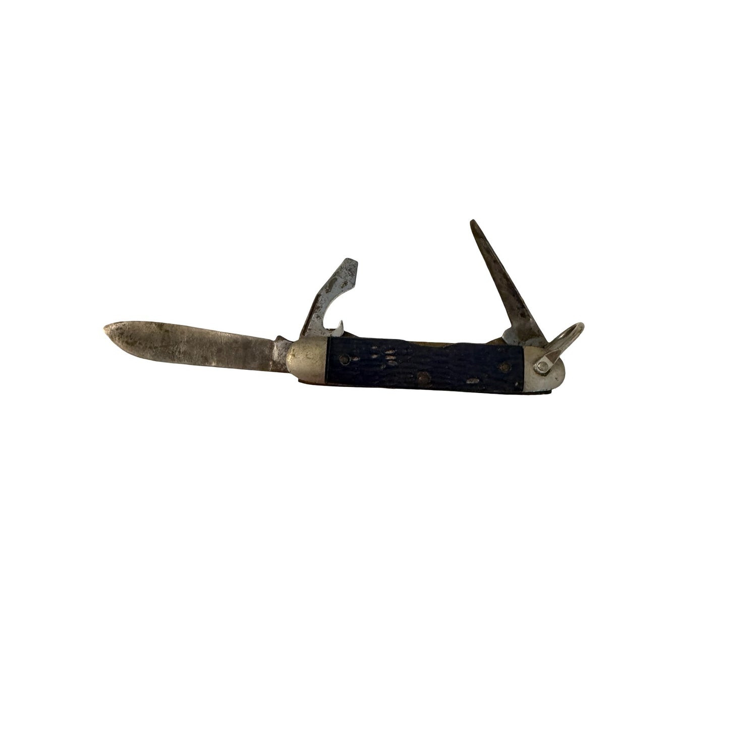 Vintage Camillus New York Scout Utility Pocket Knife Screwdriver Can Opener Bail USA