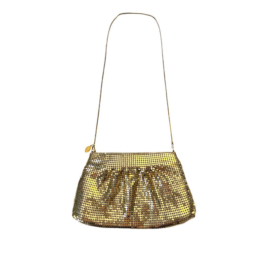 Vintage Gold Mesh Shoulder Bag Snake Chain Strap Evening Purse Y2K